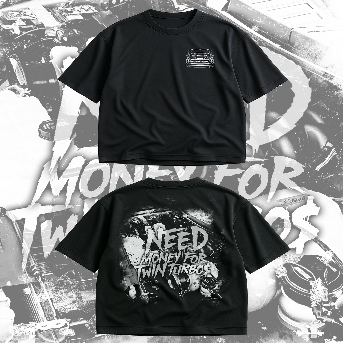 Heavyweight Need Money For Twin Turbos Tee